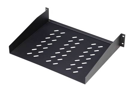 DIGITUS Fachboden 2HE 88x482x552mm bis 25KG schwarz Multimedia-Technik für 19