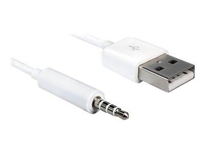 DELOCK Ipod Shuffle Kabel 3,5mm Klinke -> USB A St/St 1.00m Multimedia-Technik Apple Zubehör