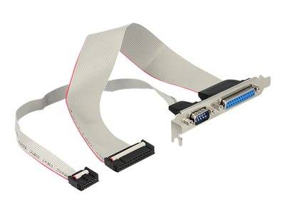 DELOCK Slotblech 1x D-Sub25 + 1x D-Sub9 Multimedia-Technik Slotbleche