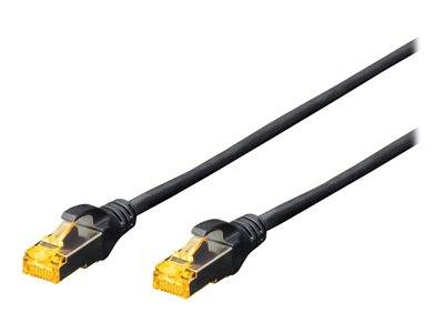 DIGITUS CAT 6A S/FTP Patchkabel, 1m, schwarz Multimedia-Technik Cat6 Kabel