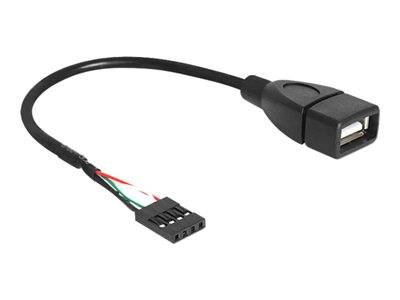 DELOCK USB Kabel Pinheader 4Pin -> A Bu/Bu 0.20m Multimedia-Technik USB-Kabel