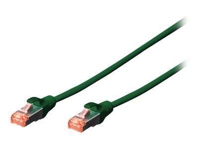 DIGITUS CAT 6 S/FTP Patchkabel, 10 Stück, 0,25m, grün Kabel Patchkabel RJ45 Cat.6