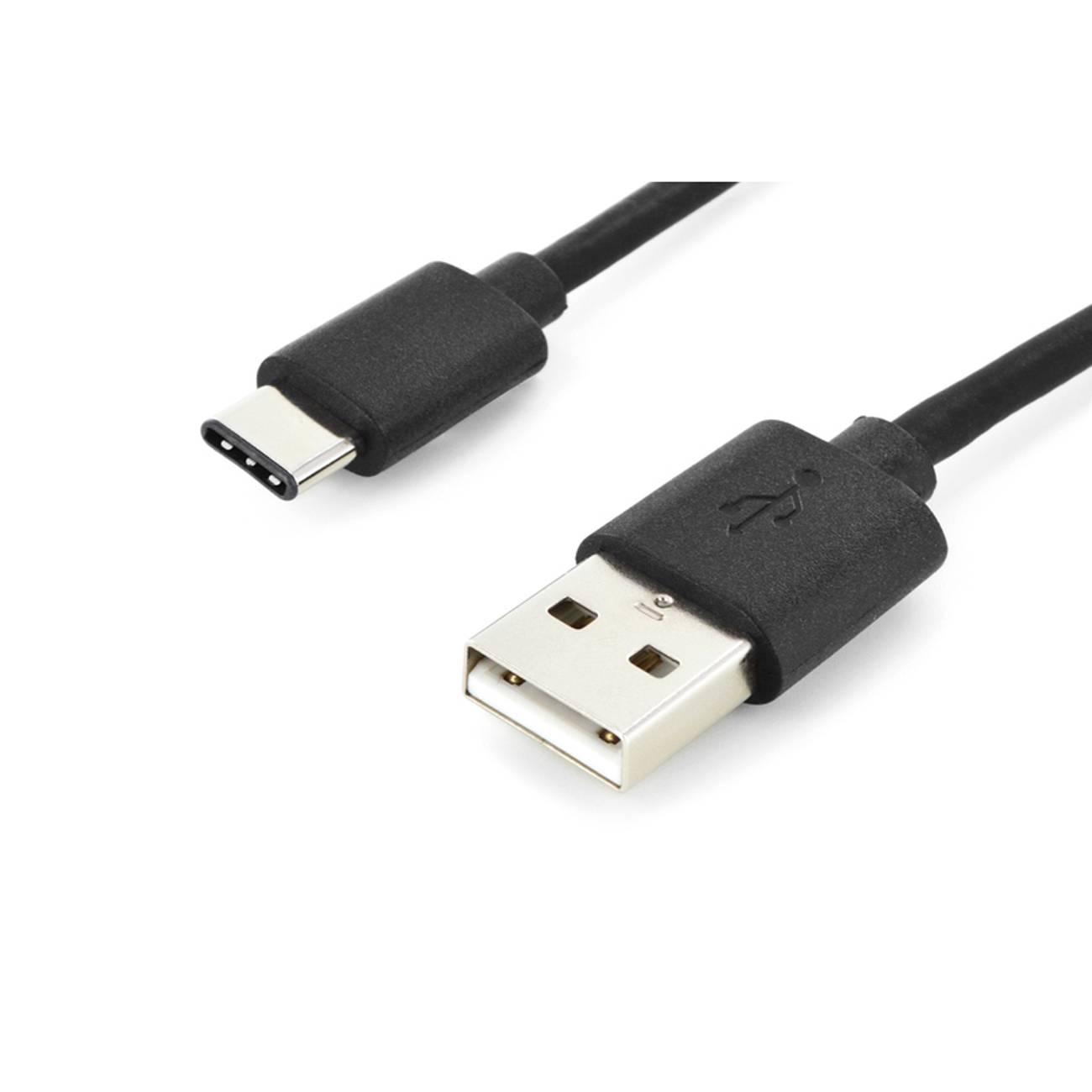 DIGITUS USB 2.0 Anschlusskabel Typ C -A St/St 1.0m, sw Multimedia-Technik USB-Kabel
