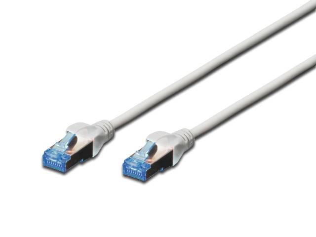 DIGITUS Patchkabel Cat5e SF/UTP Ste. RJ45 2,00m grau Polybeutel Kabel Cat.5e
