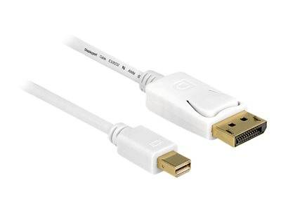 DELOCK Displayport Kabel mini DP -> DP St/St 5.00m weiß 4K Multimedia-Technik Displayport-Kabel