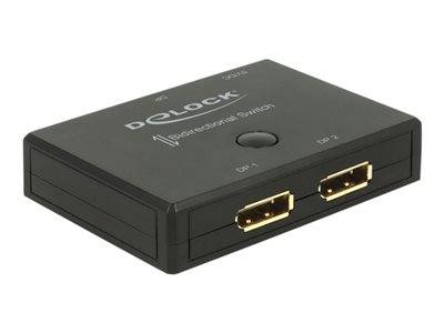 DELOCK Umschalter Displayport 2-1 bidirektional 4K 60Hz Multimedia-Technik Konverter