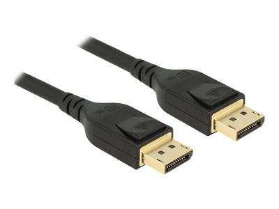 DELOCK DisplayPort Kabel St > St 8K 60Hz 3.00m schwarz Multimedia-Technik Displayport-Kabel