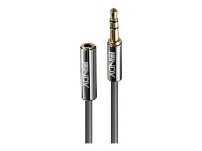 LINDY Verlängerungskabel 3.5mm Cromo line 2m Multimedia-Technik Audiokabel
