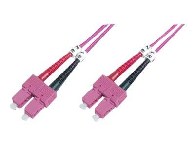 DIGITUS LWL Patchkabel SC -> SC 2.00m Multimode Duplex OM4 Multimedia-Technik Lichtwellenleiterkab