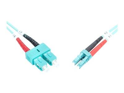 DIGITUS LWL Patchkabel LC -> SC 5.00m Multimode Duplex OM3 Multimedia-Technik Lichtwellenleiterkab