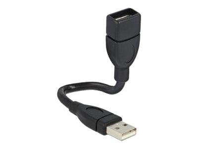 DELOCK USB Verl.A -> A St/Bu 0.15m ShapeCable sw Multimedia-Technik USB-Kabel