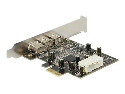 DELOCK PCI Expr Card 2x FireWire800 + 1x FW400 ext Multimedia-Technik PCI Express Karten