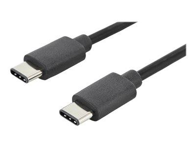 DIGITUS USB 2.0 Anschlusskabel Typ C -C St/St 1.0m, sw Multimedia-Technik USB-Kabel