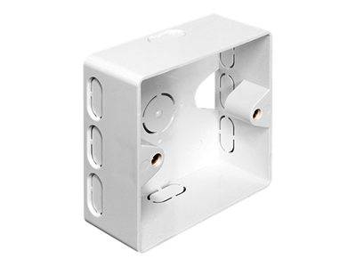 DELOCK Keystone Aufputzsgehäuse weiß Multimedia-Technik