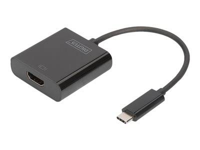 DIGITUS Adapter USB3.0/C -> HDMI 4K 19.5cm schwarz / Konverter USB