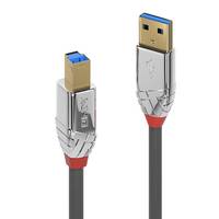 Lindy 36661 USB Kabel USB 3.2 Gen 1 (3.1 Gen 1) 1 m USB A USB B Chrom, Grau Multimedia-Technik
