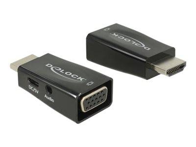 DELOCK Adapter HDMI-A St > VGA Bu mit Audio Multimedia-Technik