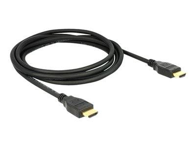 DELOCK HDMI Kabel Ethernet A -> A St/St 2.00m 3D 4K Gold Multimedia-Technik HDMI-Kabel