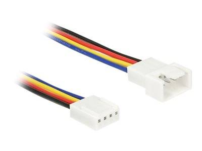 DELOCK Verlängerungskabel PWM Lüfteranschluss 4Pin 50cm Multimedia-Technik Stromkabel