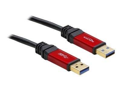 DELOCK USB3.0 Kabel A -> A St/St 2.00m Premium Multimedia-Technik USB-Kabel