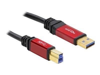 DELOCK USB3.0 Kabel A -> B St/St 3.00m Premium Multimedia-Technik Druckerkabel