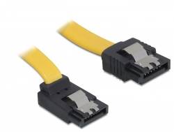 DELOCK SATA-Kabel SATA -> up St/St 0.30m gelb Clips Multimedia-Technik Sata-Kabel