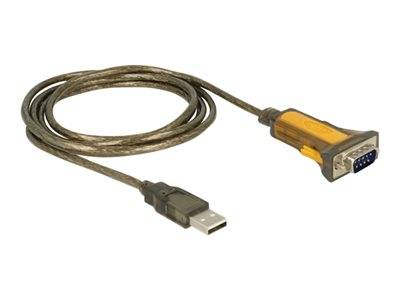 DELOCK Adapter USB-A -> RS232 DB9 St/Bu 1.5m erw. Temp.-Ber. / Konverter USB