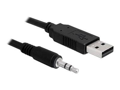 DELOCK USB Kabel A -> 3,5mm 3Pin 1.80m (5 V) TTL Multimedia-Technik USB-Kabel