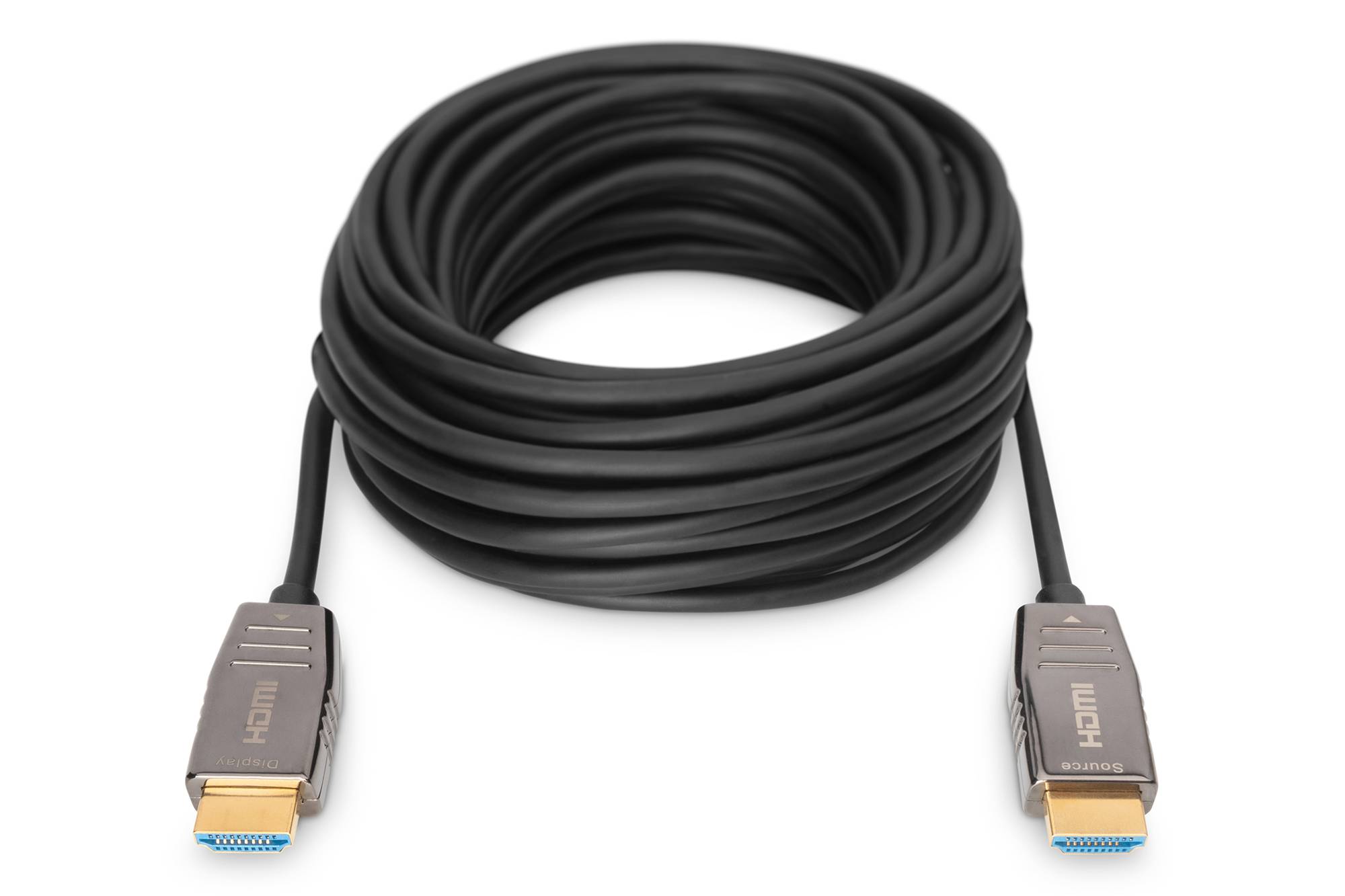 DIGITUS HDMI AOC Hybrid Glasfaserkabel UHD 8K 15m schwarz Multimedia-Technik HDMI-Kabel