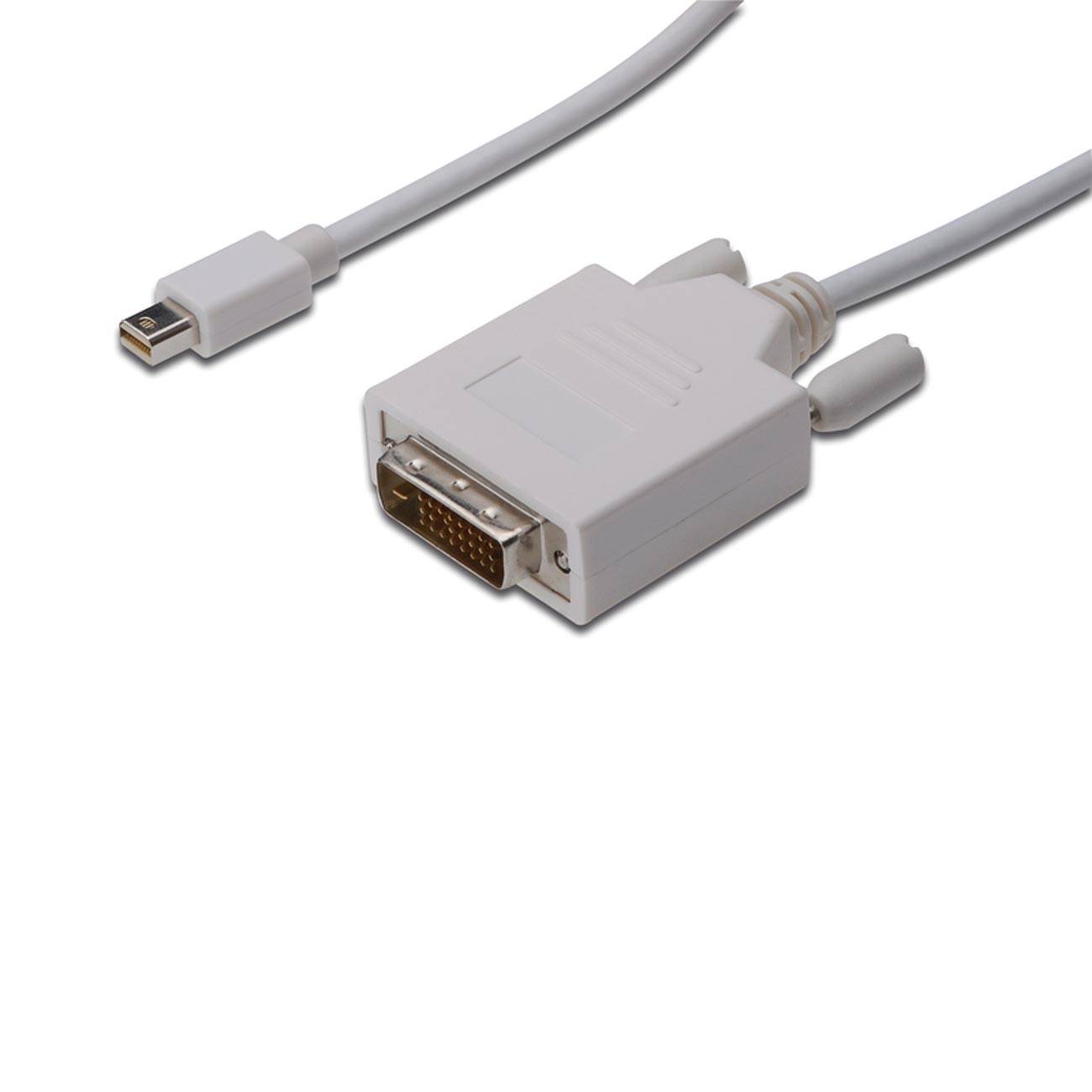 DIGITUS DisplayPortKabel miniDPort->DVI(24+1) St/St 8K 2m1.1 Polybeutel Multimedia-Technik