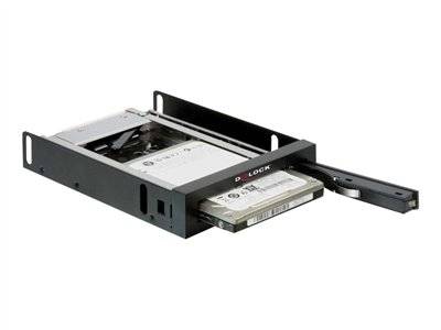 DELOCK Wechselrahmen 1x 2,5 SATA HDD in 3,5 Schacht sw Multimedia-Technik Festplattenwechselr.