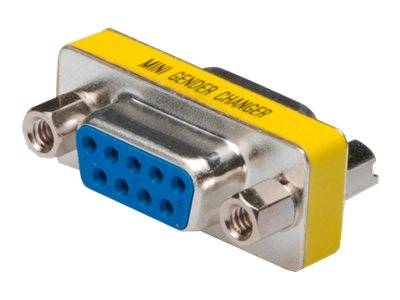 DIGITUS Mini Gender-Changer / 9-pin D-Sub9 F/F Multimedia-Technik Video/VGA-Adapter