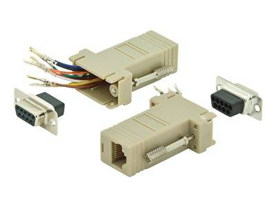 DIGITUS RS 232 Adapter, DB9, RJ45, Modular DB9 F, RJ45 F Multimedia-Technik Adapter