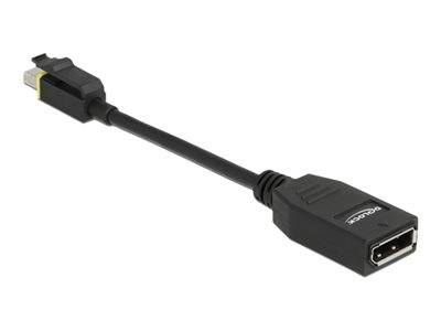 DELOCK mini DP 1.4 > DP Adapter mit Einrastfunktion 8K 60Hz Multimedia-Technik Displayport-Adapter