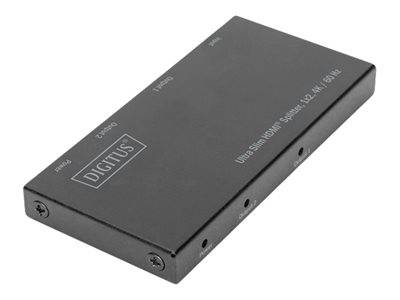 DIGITUS Ultra Slim HDMI Splitter, 1x2, 4K / 60 Hz Multimedia-Technik Verteiler