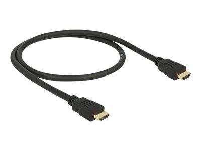 DELOCK HDMI Kabel Ethernet A -> A St/St 0.50m 4K Gold Multimedia-Technik HDMI-Kabel