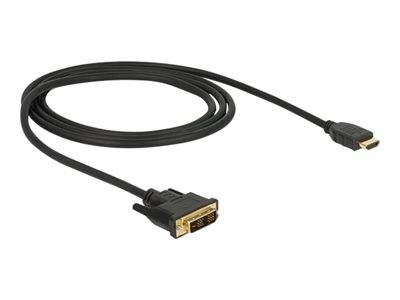 DELOCK Kabel DVI 18+1 St > HDMI-A St 1.0m schwarz Multimedia-Technik