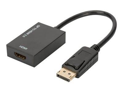 DIGITUS DisplayPort Adapter DPort -> HDMI St/Bu 0,2m aktiv Multimedia-Technik Displayport-Adapter