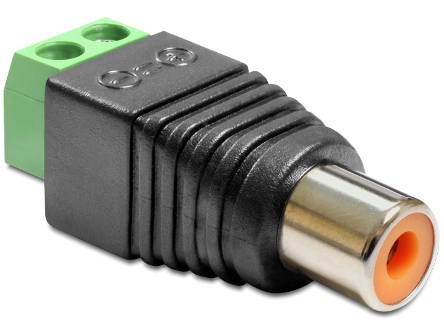 DELOCK Adapter Terminalblock 2Pin -> Cinch Buchse Multimedia-Technik