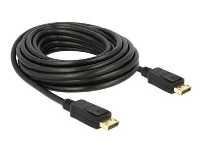 DELOCK Kabel DP 1.2 -> DP St/St 7.0m schwarz 4K 60Hz Multimedia-Technik Displayport-Kabel