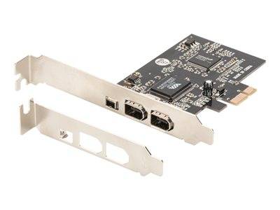DIGITUS PCI Expr Card 2x Firewire400 ext, +1x FW400 int Multimedia-Technik PCI Express Karten