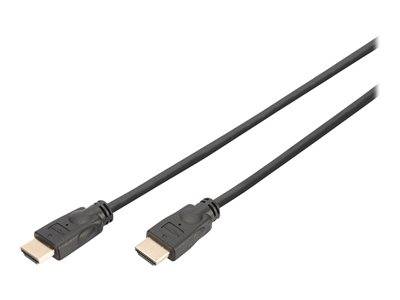 DIGITUS HDMI-Kabel A HighSpeed Ethernet St/St 2.0m schwarz Multimedia-Technik