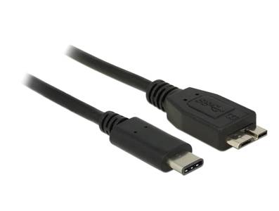 DELOCK USB3.1 Kabel C -> micro B St/Bu 0.50m schwarz Multimedia-Technik USB-Kabel