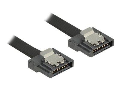 DELOCK SATA-Kabel SATA III -> St/St 0.30m FLEXI schwarz Multimedia-Technik Sata-Kabel