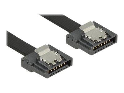 DELOCK SATA-Kabel SATA III -> St/St 0.50m FLEXI schwarz Multimedia-Technik Sata-Kabel