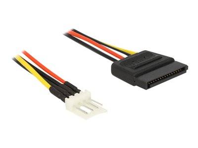 DELOCK Stromkabel SATA 15Pin -> Floppy 4Pin St/St 0.24m Multimedia-Technik
