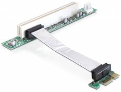 DELOCK Riser Card PCIe x1 -> PCI 32bit 5v flexibles Kabel Multimedia-Technik PCI Express Karten