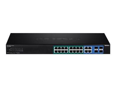 TRENDnet Switch 16 Port Gbit Managed L2 PoE+ 185W WebSmart Multimedia-Technik Switche