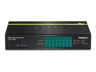 TRENDnet Switch 8 Port Gbit PoE+ 123W Metall Multimedia-Technik Switche