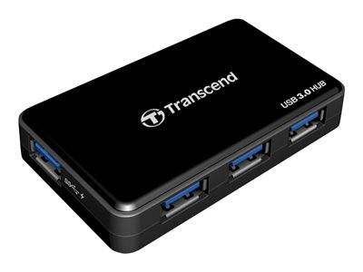 USB-HUB 4-Port Transcend USB3.0 HUB3K mit Netzteil Multimedia-Technik HUBs